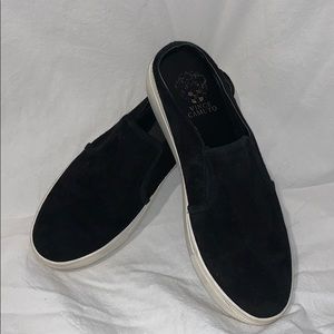 Black slip-on sneaker